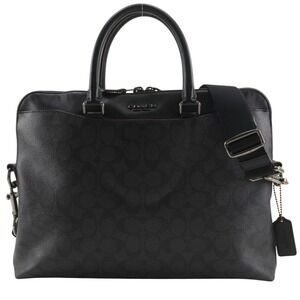 Coach Beckett Portfolio Brief Business Bag Signature 2-Way Shoulder F73970 PV...